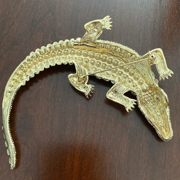 Oversized Gator Brooch/Pendant - Picture 5 of 5